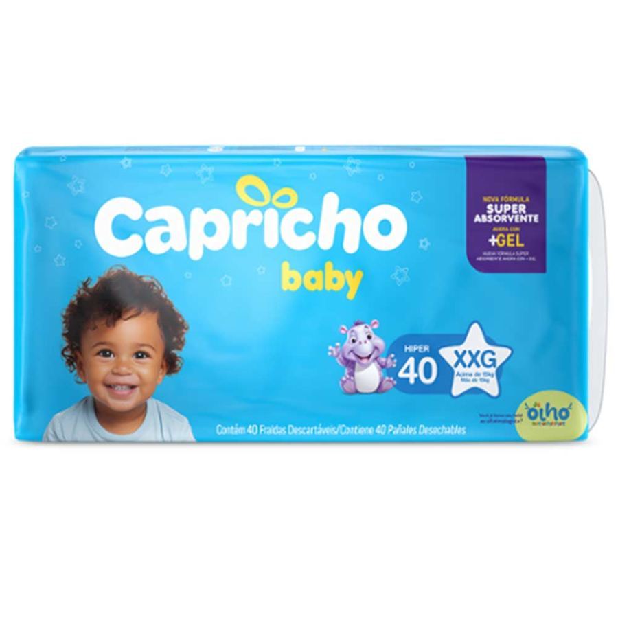 Fralda Capricho Baby Hiper 40 (XXG)